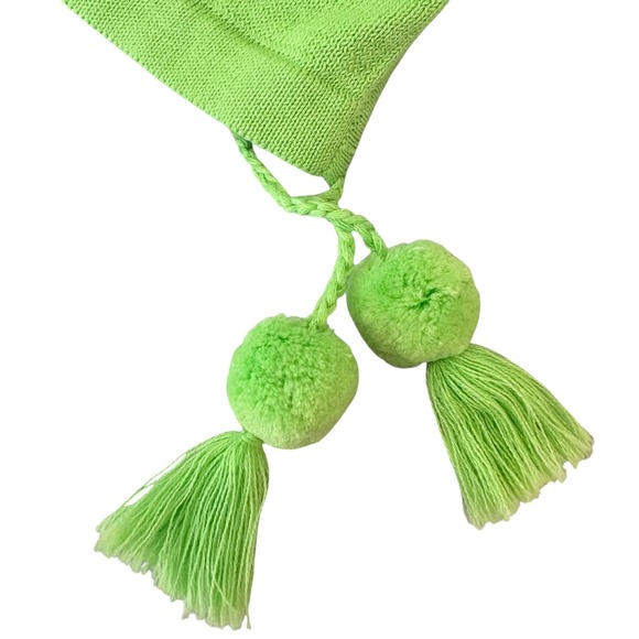 Lilly‎ Pulitzer Westwood tri color Sweater XS Myrtle Green Colorblock Tassel - Picture 8 of 9